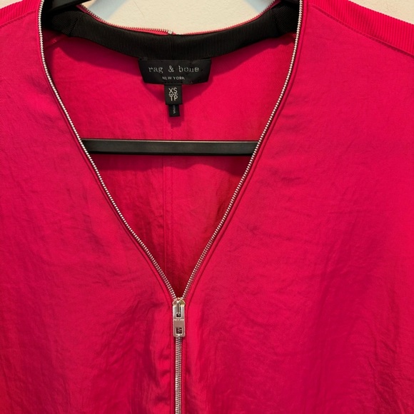 RAG & BONES: Vanessa Zip Front Blouse size XS - Picture 5 of 9